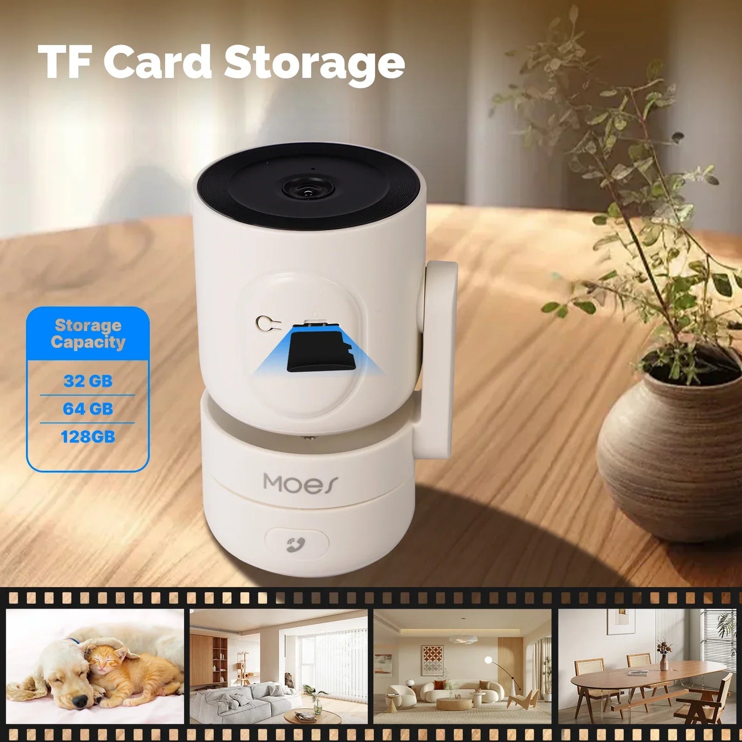 Caméra De Sécurité Intérieure WiFi 4MP Avec Vision Nocturne