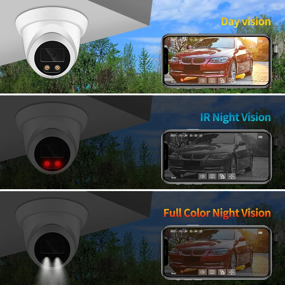 Caméra De Surveillance Extérieure 8MP 4K Avec Vision Nocturne Couleur